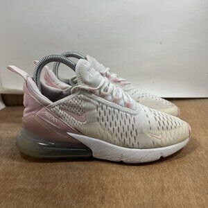 Nike Air Max 270 Women Size 6.5 White Medium Soft Pink Pearl Pink FJ4575-100